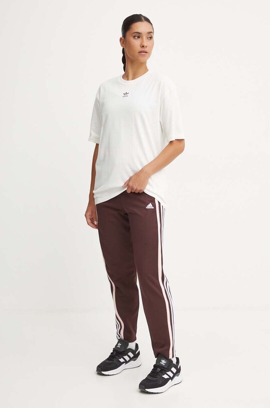 Pamučna majica adidas Originals IY7322 bež