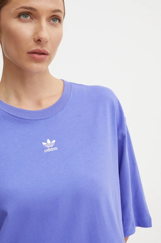 adidas Originals tricou din bumbac uni violet IY7327