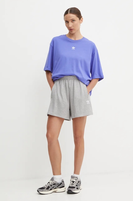 adidas Originals tricou din bumbac violet IY7327