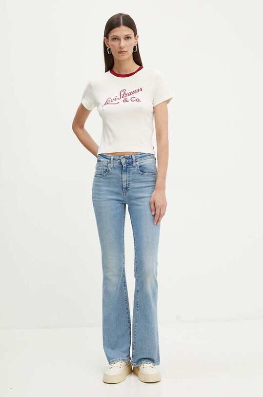 Levi's tricou din bumbac A8798 bej SS25