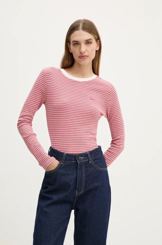 Levi's longsleeve wzorzyste czerwony 000KL