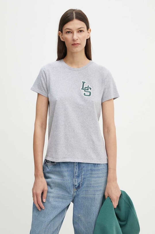 Levi's t-shirt bawełniany regular szary 17369.2851