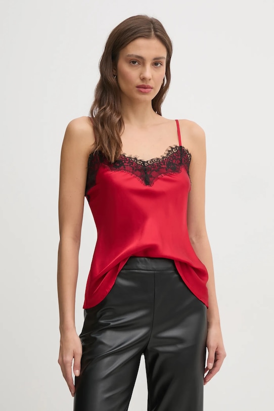 United Colors of Benetton bluzka regular czerwony 5FWVDH00O