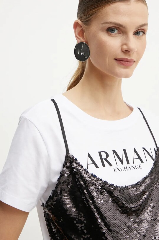 Armani Exchange t-shirt bawełniany biały XW000064.AF10356