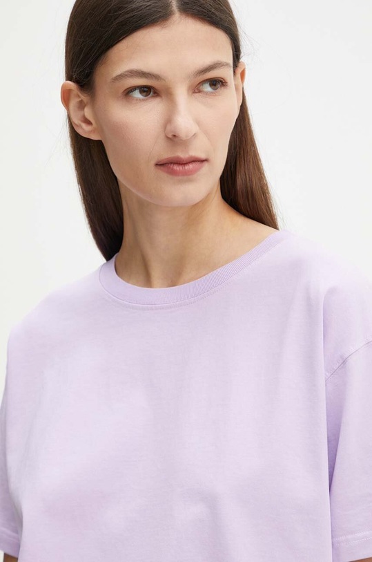 American Vintage t-shirt bawełniany fioletowy FIZ02AH24