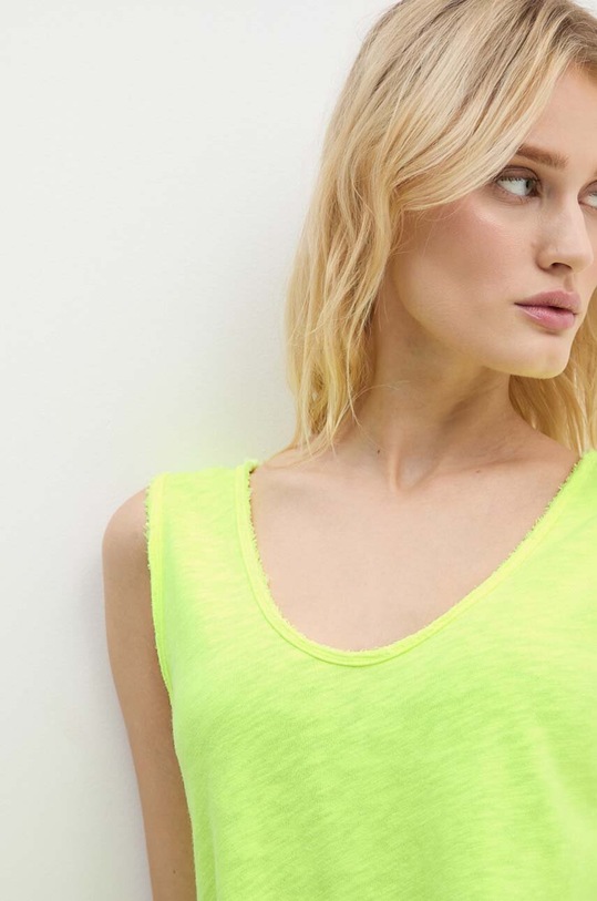 American Vintage top bawełniany żółty SON29GH24