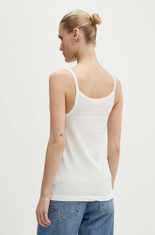 Odzież American Vintage top bawełniany GAMI01BH24 beżowy