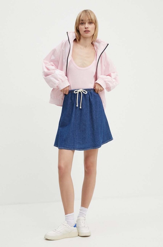 Bavlněný top American Vintage GAMI01BH24 růžová AW24