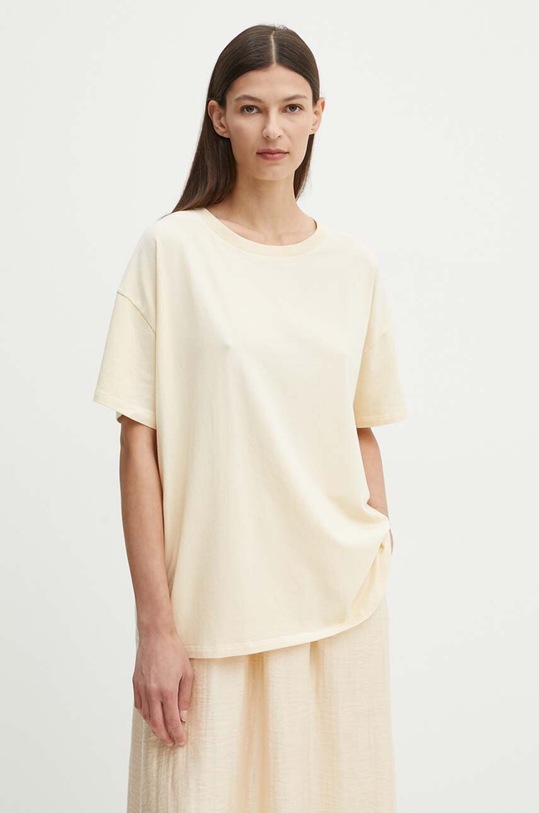 Футболка American Vintage с эластаном бежевый PYM02AH24