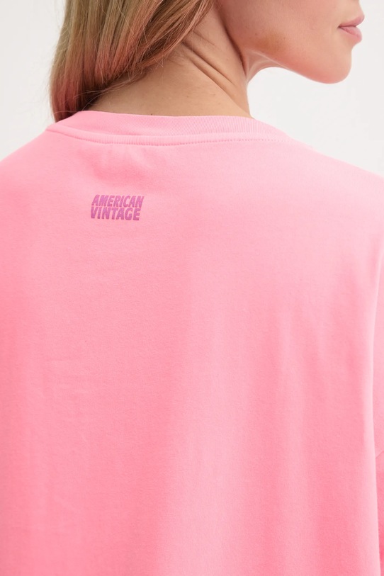 Футболка American Vintage PYM02AH24 рожевий