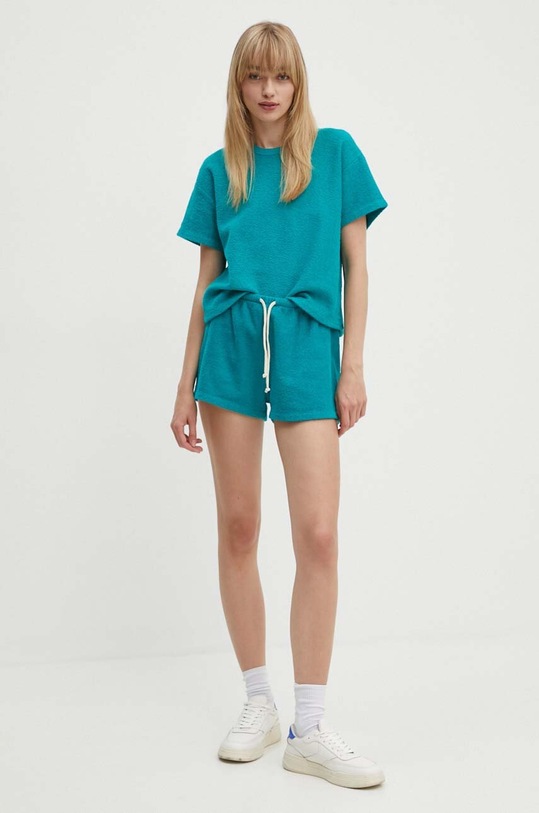 Bavlněné tričko American Vintage BOBY02DH24 zelená AW24