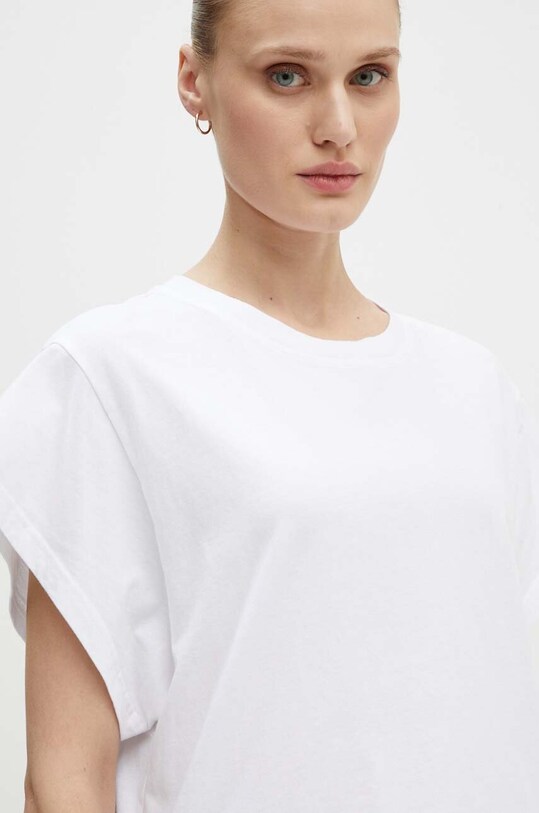 American Vintage tricou din bumbac alb VUP02BH24