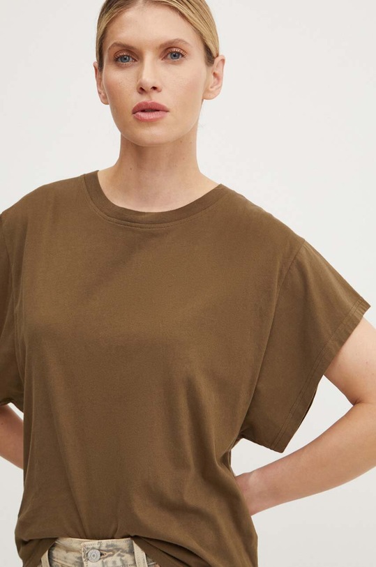 American Vintage t-shirt in cotone verde VUP02BH24