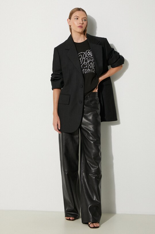 Kenzo cotton t-shirt Constellation Emb FE62TS1434SG.99J black AW24