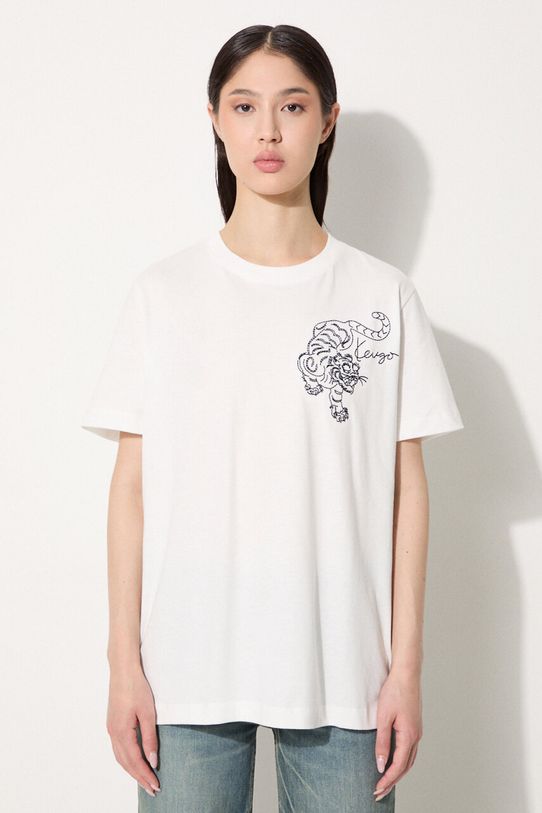 Хлопковая футболка Kenzo Gots Star Tiger Emb Loose