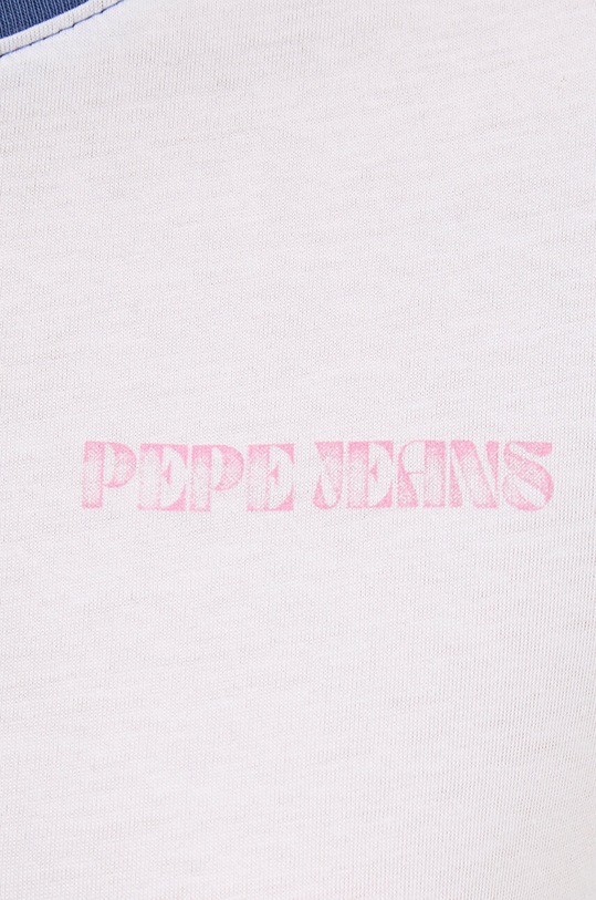 Pepe Jeans tricou din bumbac ELISE PL505878 alb