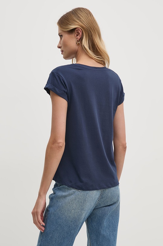 Одяг Бавовняна футболка Pepe Jeans ELVIA PL505881 темно-синій