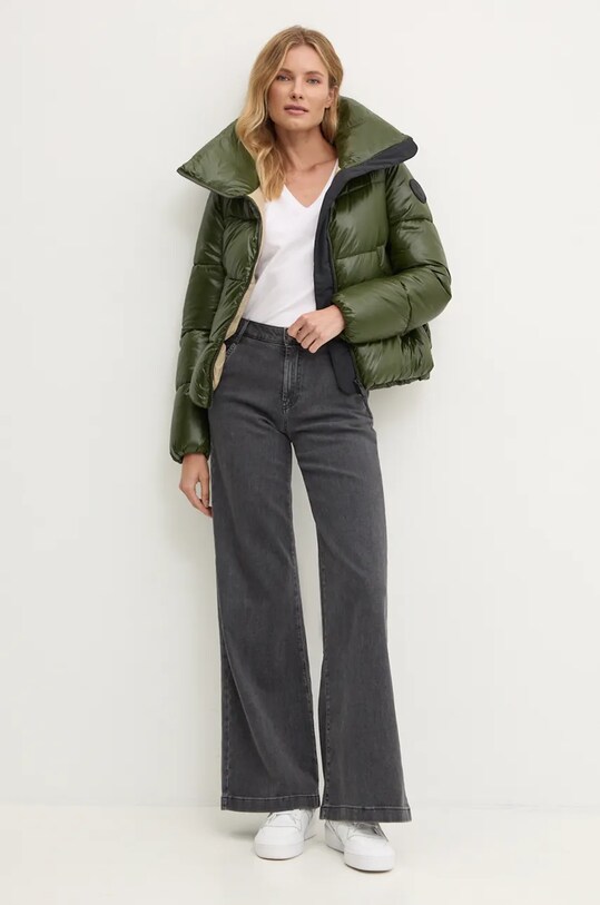 Хлопковая футболка Pepe Jeans FIORE V NECK PL505948 белый AW24