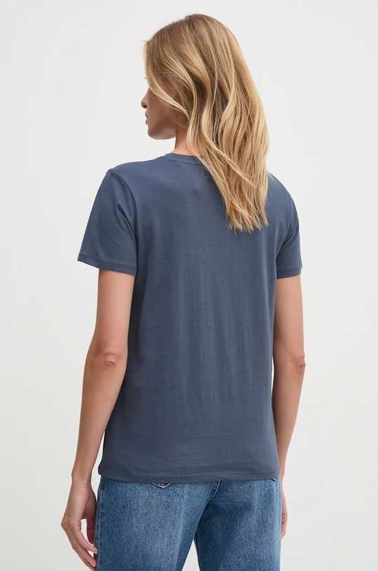 Oblečení Bavlněné tričko Pepe Jeans FIORE PL505951 námořnická modř