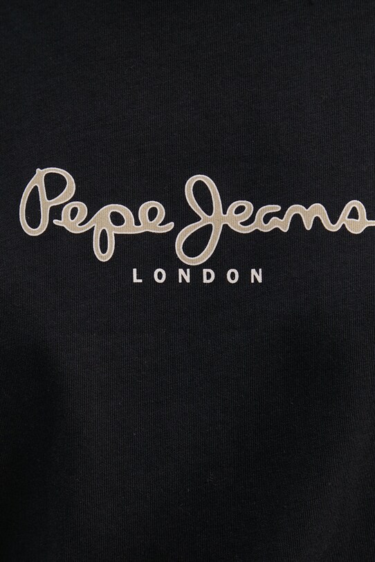 Bavlněné tričko Pepe Jeans FIORE PL505951 černá