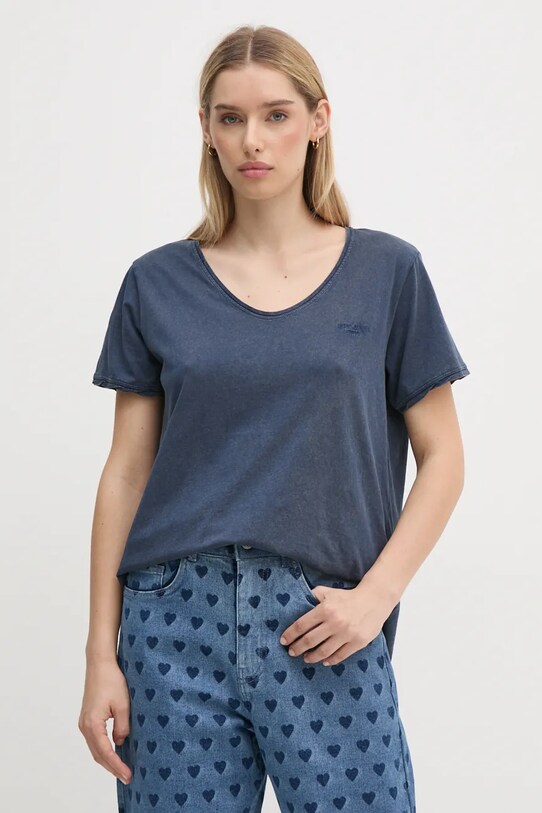 Футболка Pepe Jeans FABIANA хлопок голубой PL505953