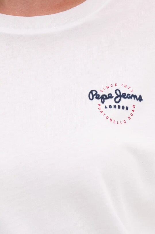 Pepe Jeans t-shirt bawełniany GABRIELA PL505967 biały
