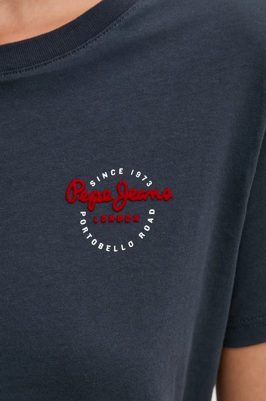 Pepe Jeans pamut póló GABRIELA PL505967 sötétkék