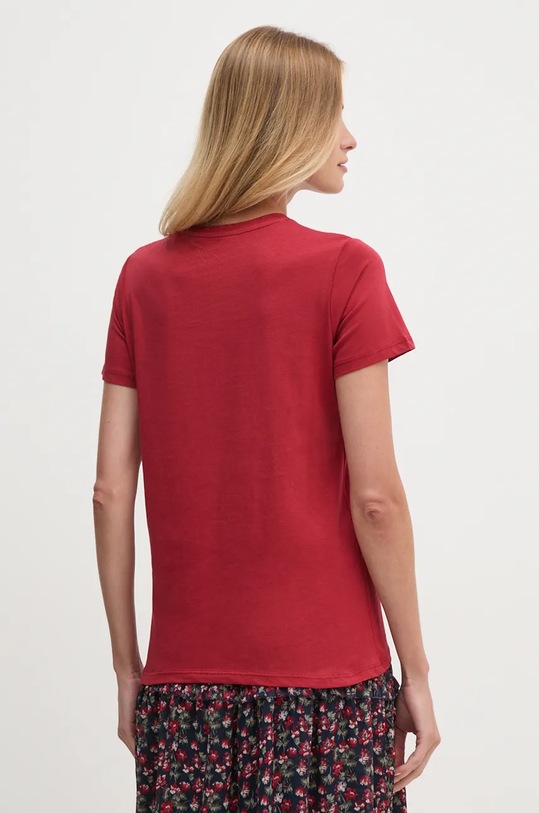 Abbigliamento Pepe Jeans t-shirt in cotone GABRIELA PL505967 granata