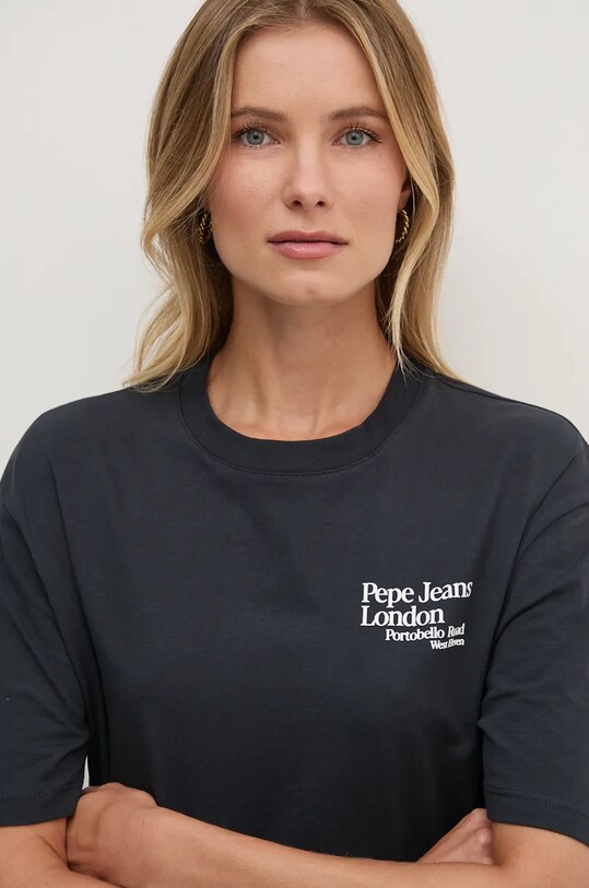 Хлопковая футболка Pepe Jeans GRACIE PL505969 тёмно-синий