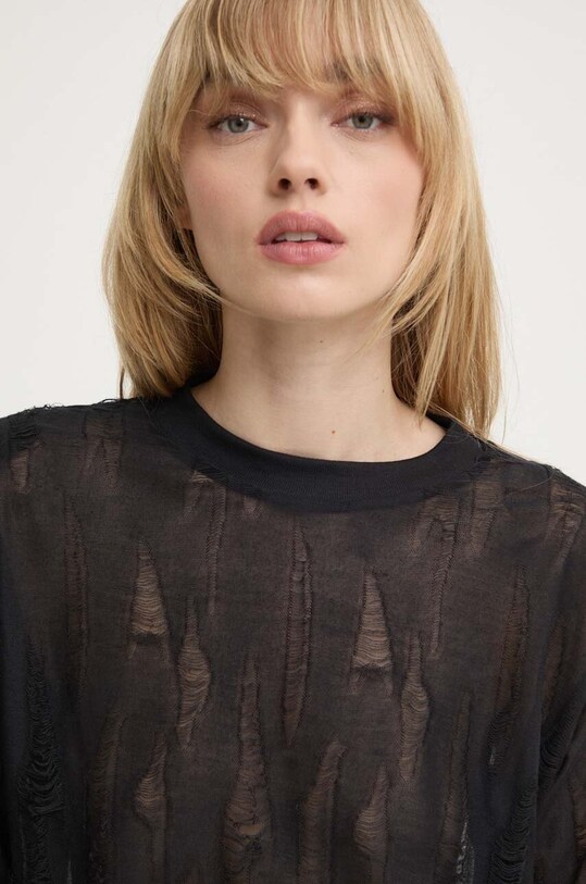 IRO t-shirt czarny WP19HISORE