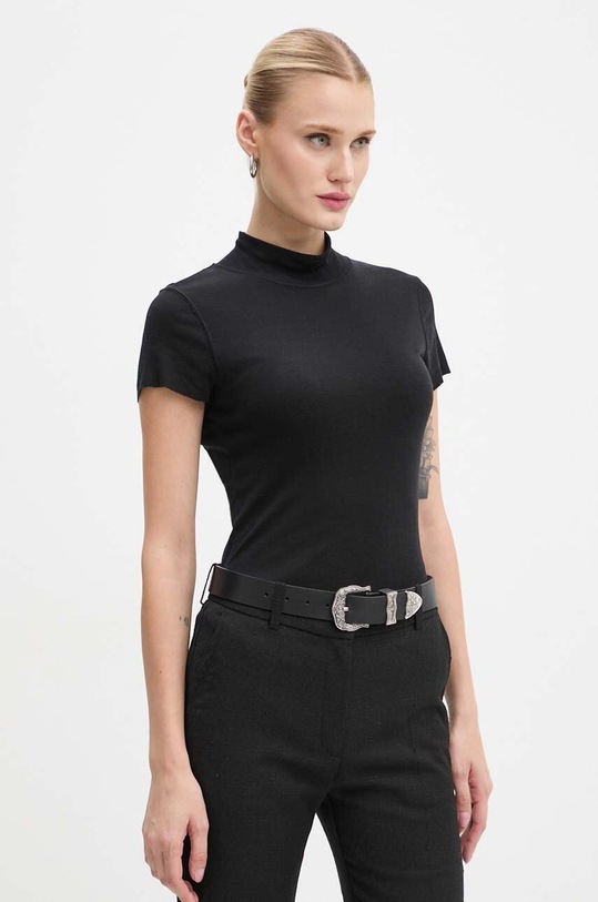 IRO t-shirt slim nero WP19ABELLE