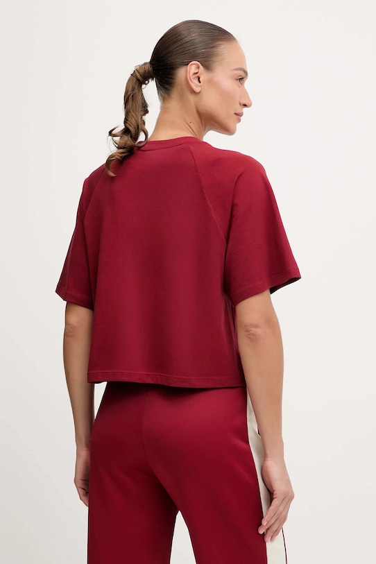 Одежда Хлопковая футболка Puma Classics Play Paris Relaxed Tee 626808 бордо