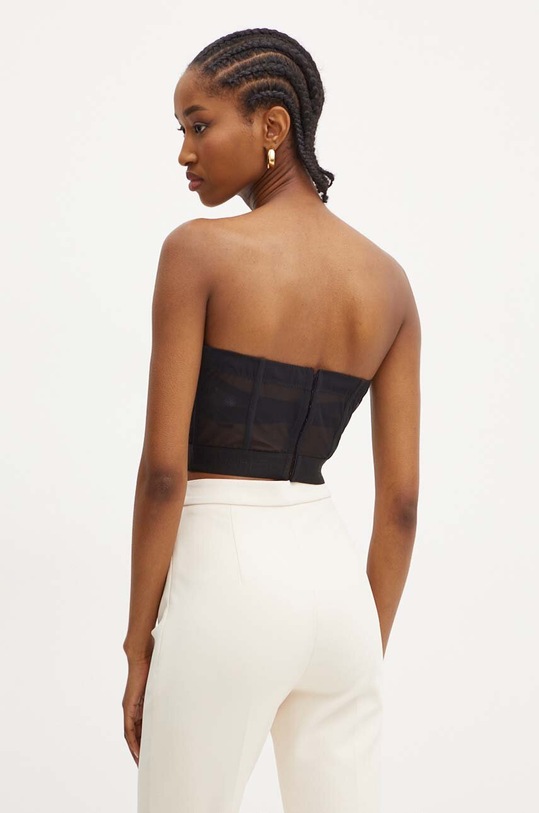 Odzież Elisabetta Franchi top TO00647E2 czarny
