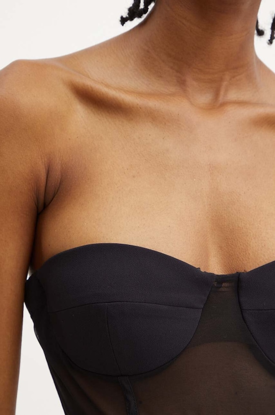 Top Elisabetta Franchi TO00647E2 μαύρο