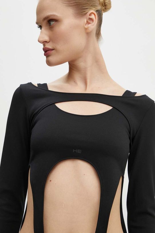 Heliot Emil longsleeve shirt HE.W.13.051.BLK01 black