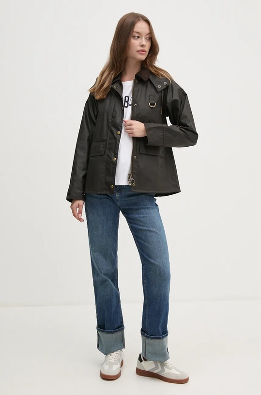 Barbour tricou din bumbac LTS0657 alb AW24