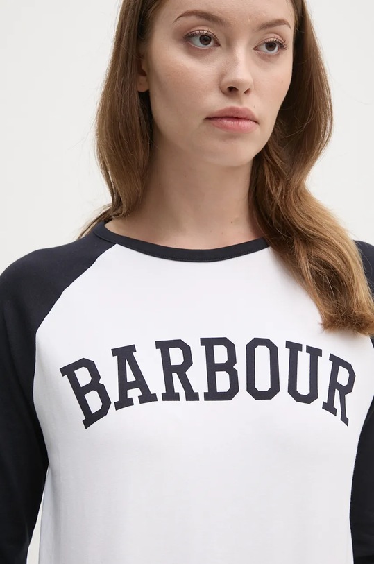 Barbour longsleeve alb LTS0617