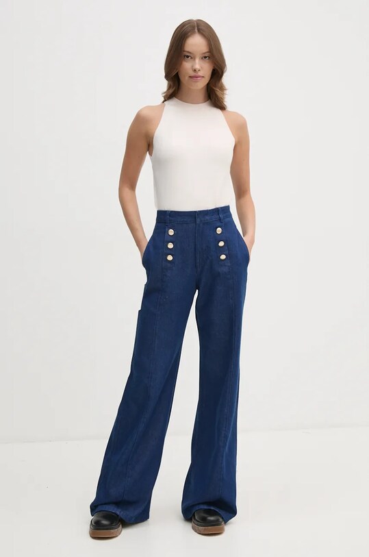 Топ Sisley 17Q3MH00D бежевый AW24