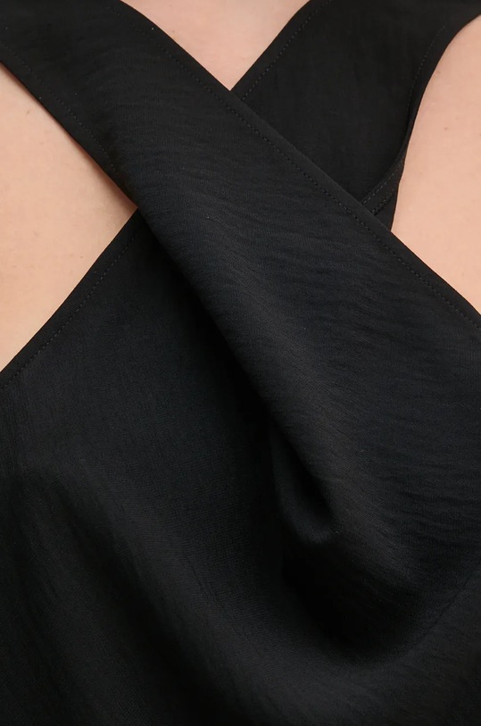 Blúzka Sisley 5LTHLH019 čierna