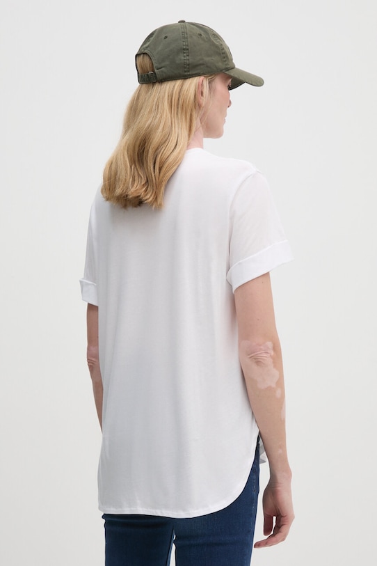 Îmbrăcăminte Sisley tricou 3QU4L106I alb