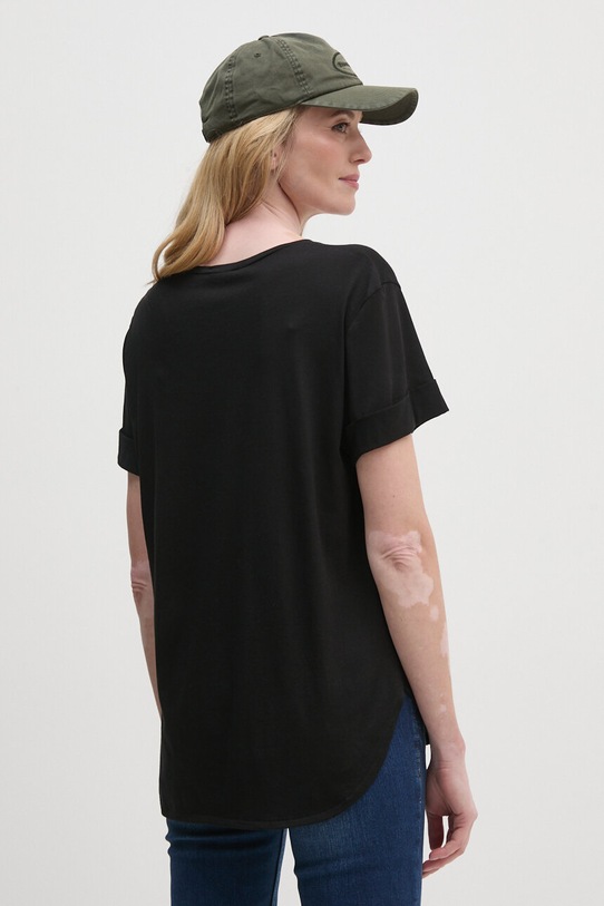 Îmbrăcăminte Sisley tricou 3QU4L106I negru