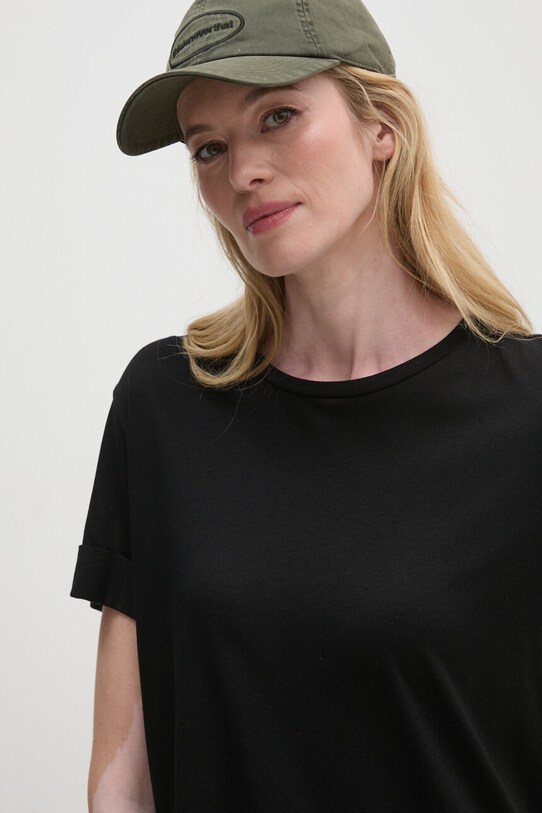 Sisley tricou negru 3QU4L106I