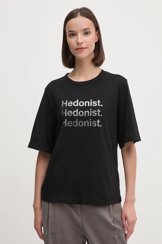 Sisley t-shirt rilassato nero 3I1XL105P