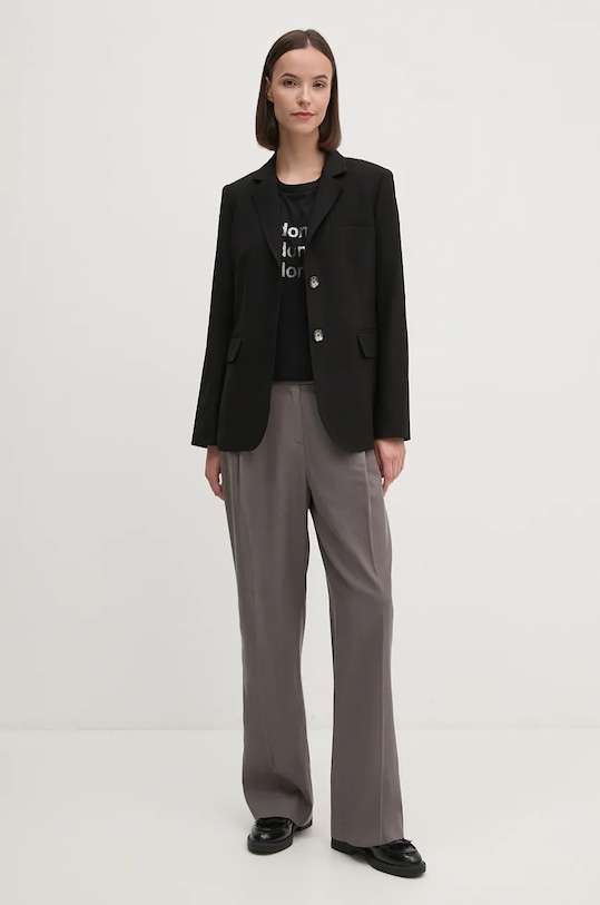 Sisley t-shirt 3I1XL105P nero AW24