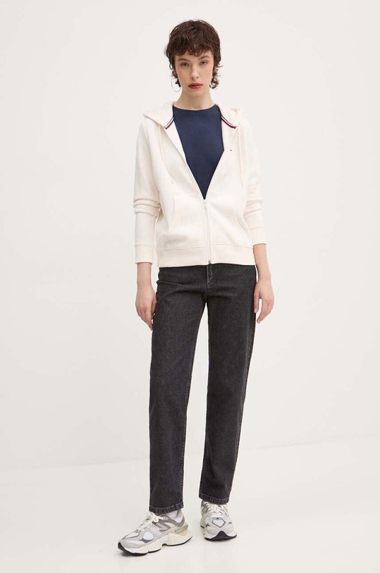 Hollister Co. t-shirt bawełniany KI339.3693.200 granatowy AW24