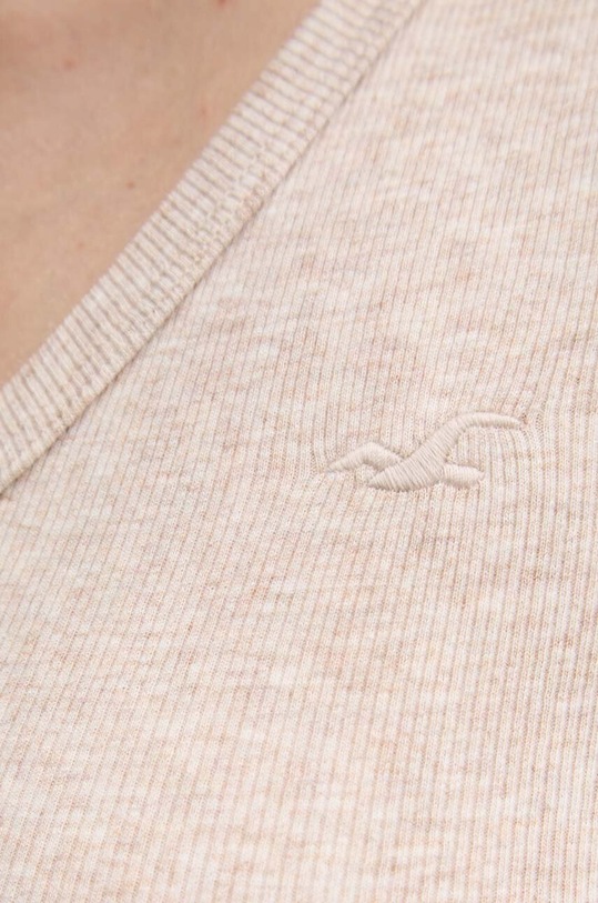 Hollister Co. tricou KI339.3774.145 bej