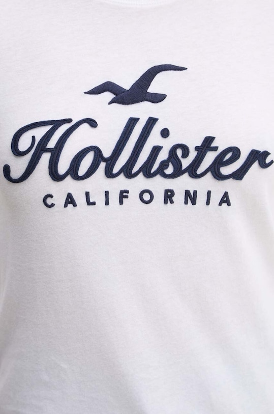 Hollister Co. pamut póló KI357.3284.100 fehér