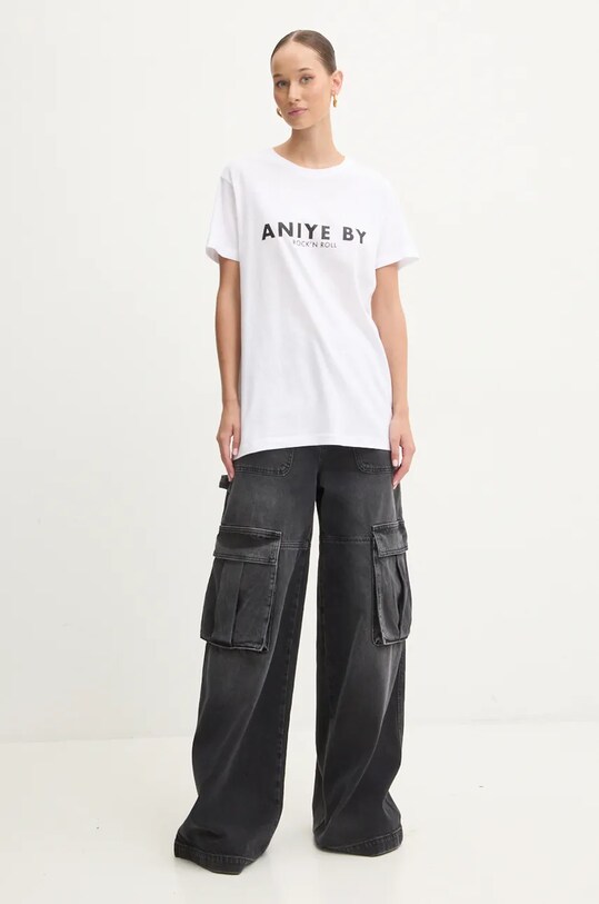 Aniye By tricou din bumbac 181511 alb AW24