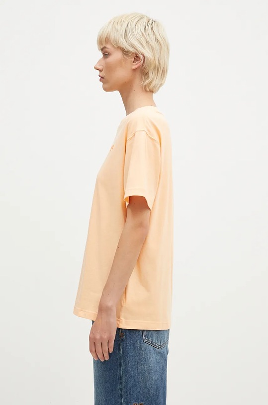 Bombažna kratka majica New Balance Athletics Jersey WT41501PAE oranžna AW24