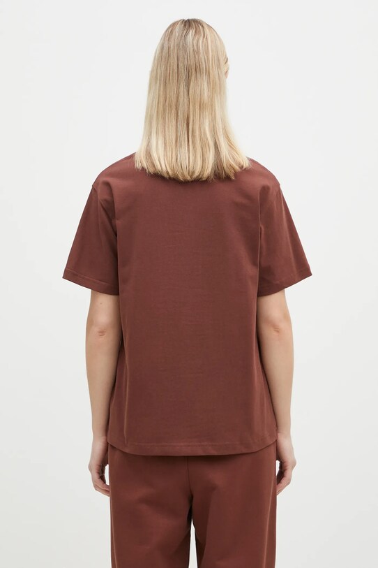 Clothing New Balance cotton t-shirt Athletics Jersey WT41501ROK brown